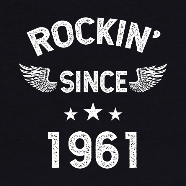 Gift for 59 Year Old: Classic Rock 1961 59th Birthday by Diogo Calheiros